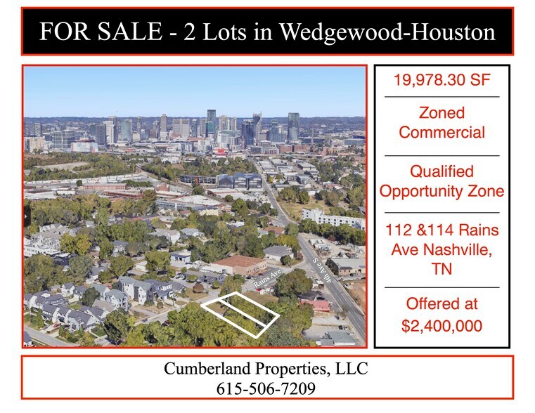 112 Rains Ave, Nashville, TN à vendre - Photo principale – Image 1 sur 10