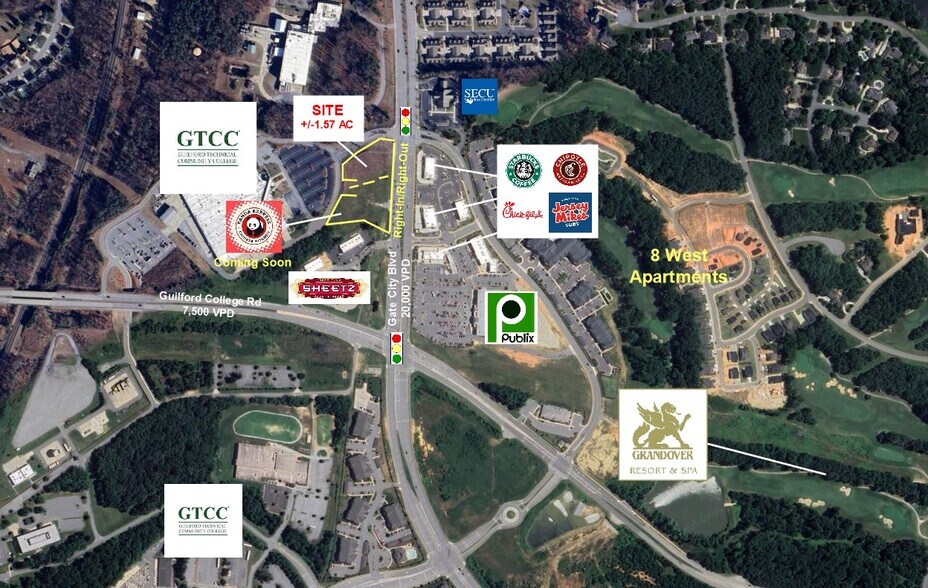 6014-6016 W Gate City Blvd, Jamestown, NC à louer - Photo de l’immeuble – Image 1 sur 2
