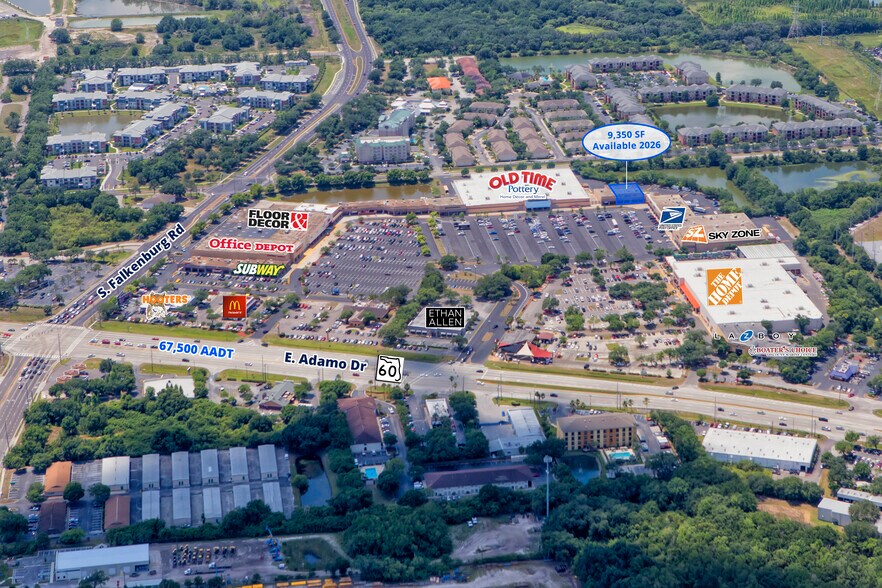 10017-10057 E Adamo Dr, Tampa, FL à louer - Aérien – Image 1 sur 3