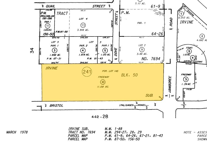 3601 Jamboree Rd, Newport Beach, CA à louer - Plan cadastral – Image 3 sur 3