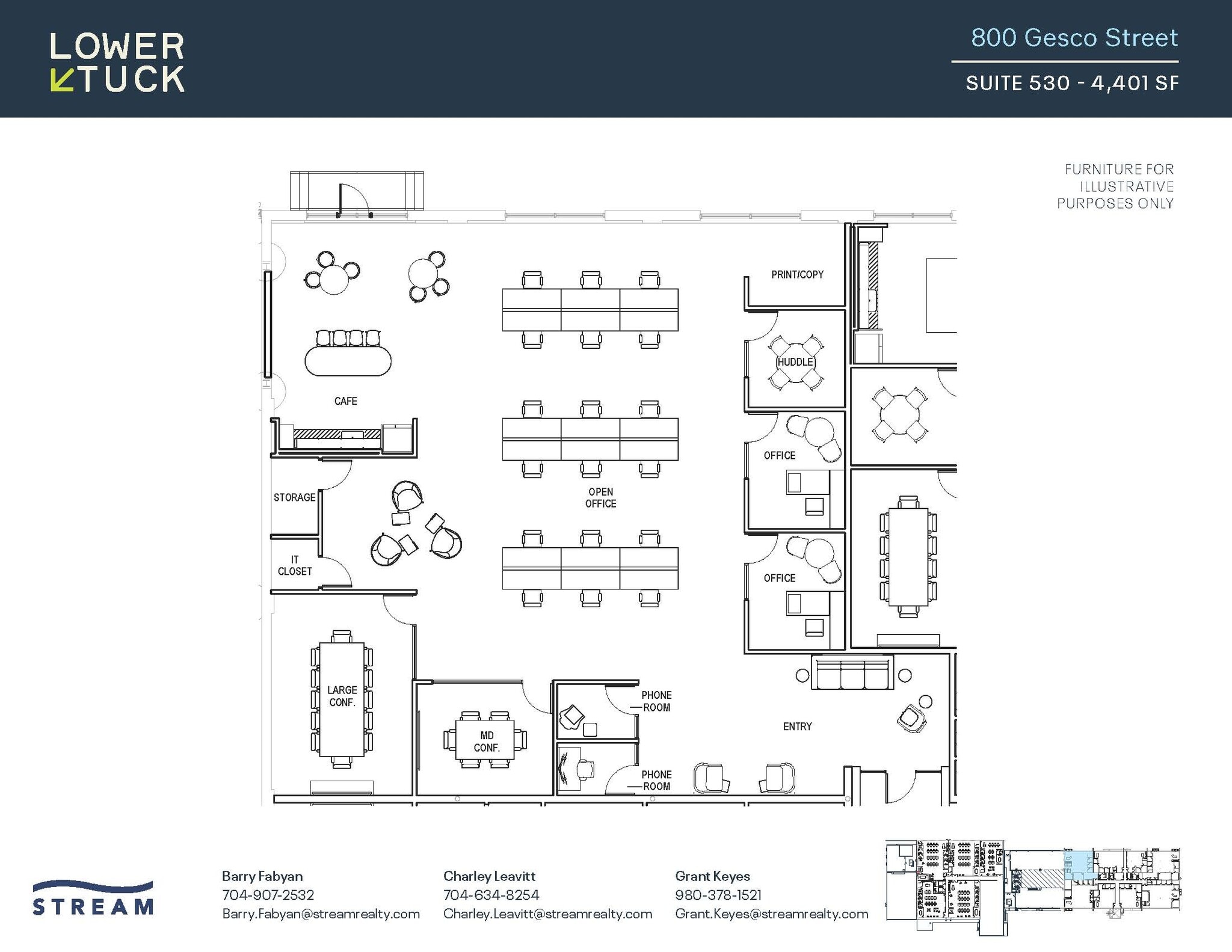 800 Gesco St, Charlotte, NC à louer Plan d’étage– Image 1 sur 1