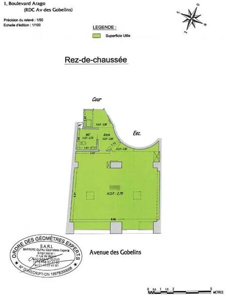 Bureau dans Paris à louer - Plan d’étage – Image 3 sur 3