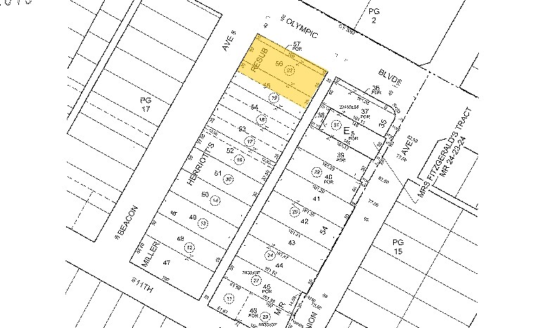 1630 W Olympic Blvd, Los Angeles, CA à louer - Plan cadastral – Image 2 sur 22