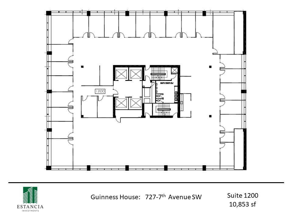 727 7th Ave SW, Calgary, AB à louer Plan d’étage– Image 1 sur 6