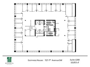 727 7th Ave SW, Calgary, AB à louer Plan d’étage– Image 1 sur 6