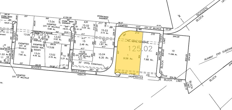 207 Bogden Blvd, Millville, NJ à louer - Plan cadastral – Image 2 sur 5
