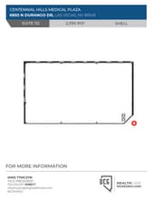 6850 N Durango Dr, Las Vegas, NV à louer Plan d’étage– Image 1 sur 1