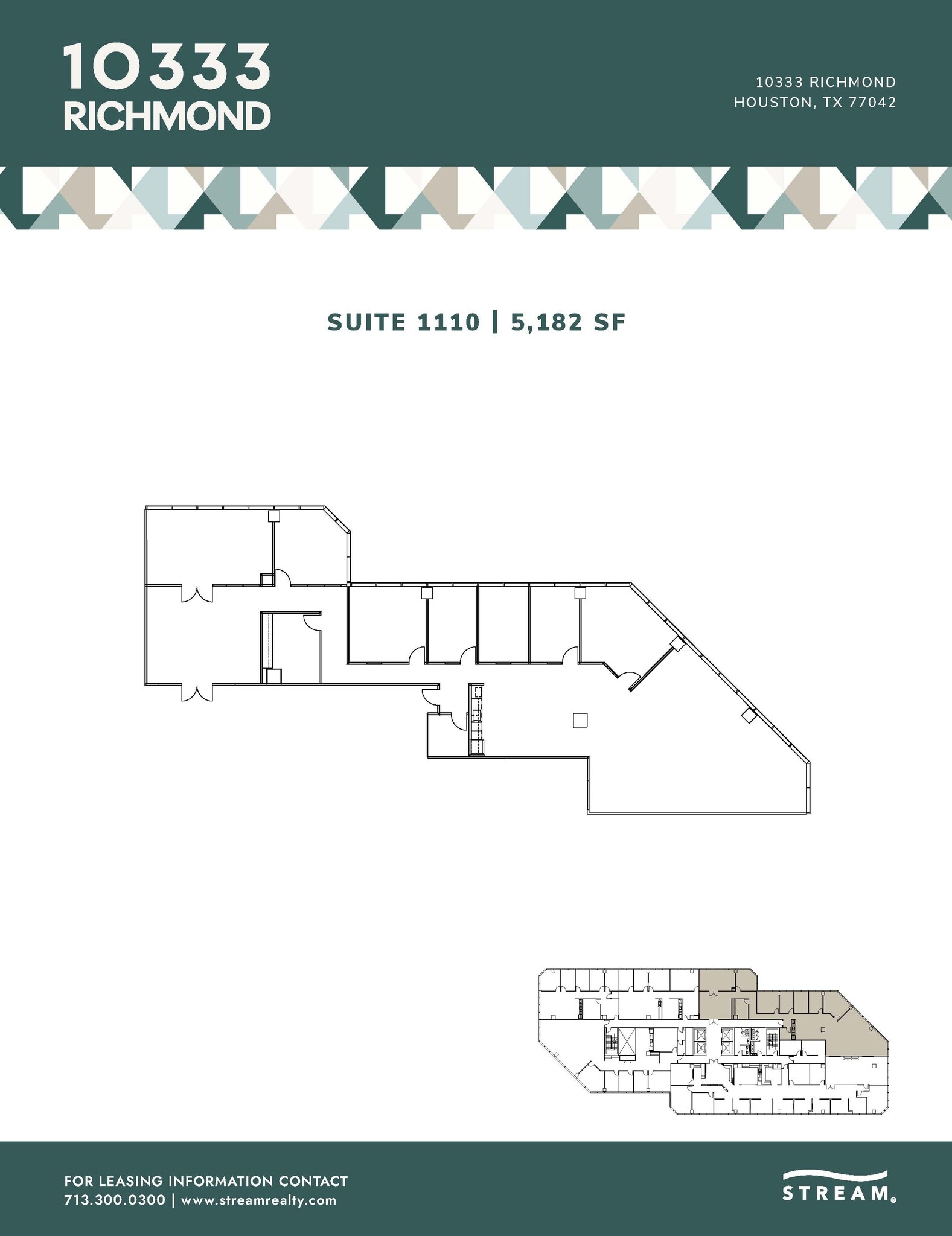 10333 Richmond Ave, Houston, TX à louer Plan d’étage– Image 1 sur 1