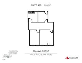 3200 Wilcrest Dr, Houston, TX à louer Plan d’étage– Image 1 sur 1