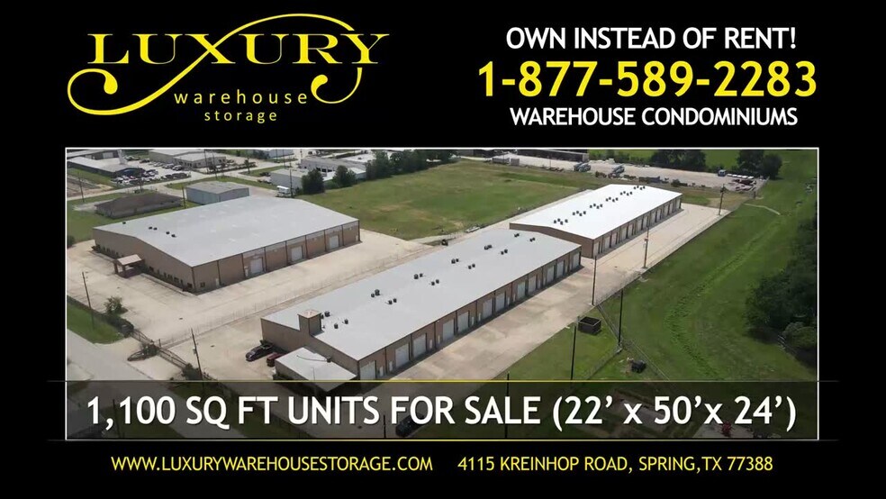 4115 Kreinhop Rd, Spring, TX à vendre - Vidéo sur l’annonce professionnelle – Image 2 sur 4