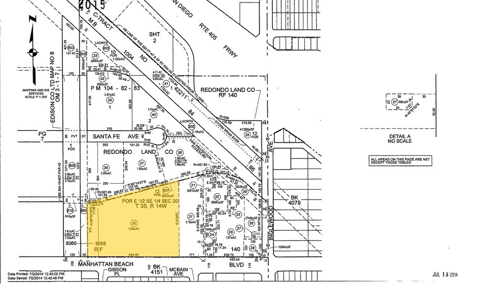 2611-2615 Manhattan Beach Blvd, Redondo Beach, CA à louer - Plan cadastral – Image 2 sur 18