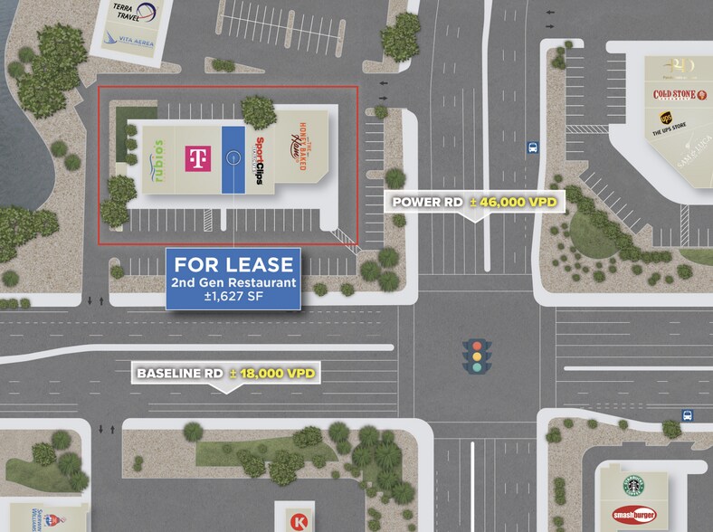 6736 E Baseline Rd, Mesa, AZ à louer - Photo de l’immeuble – Image 2 sur 7