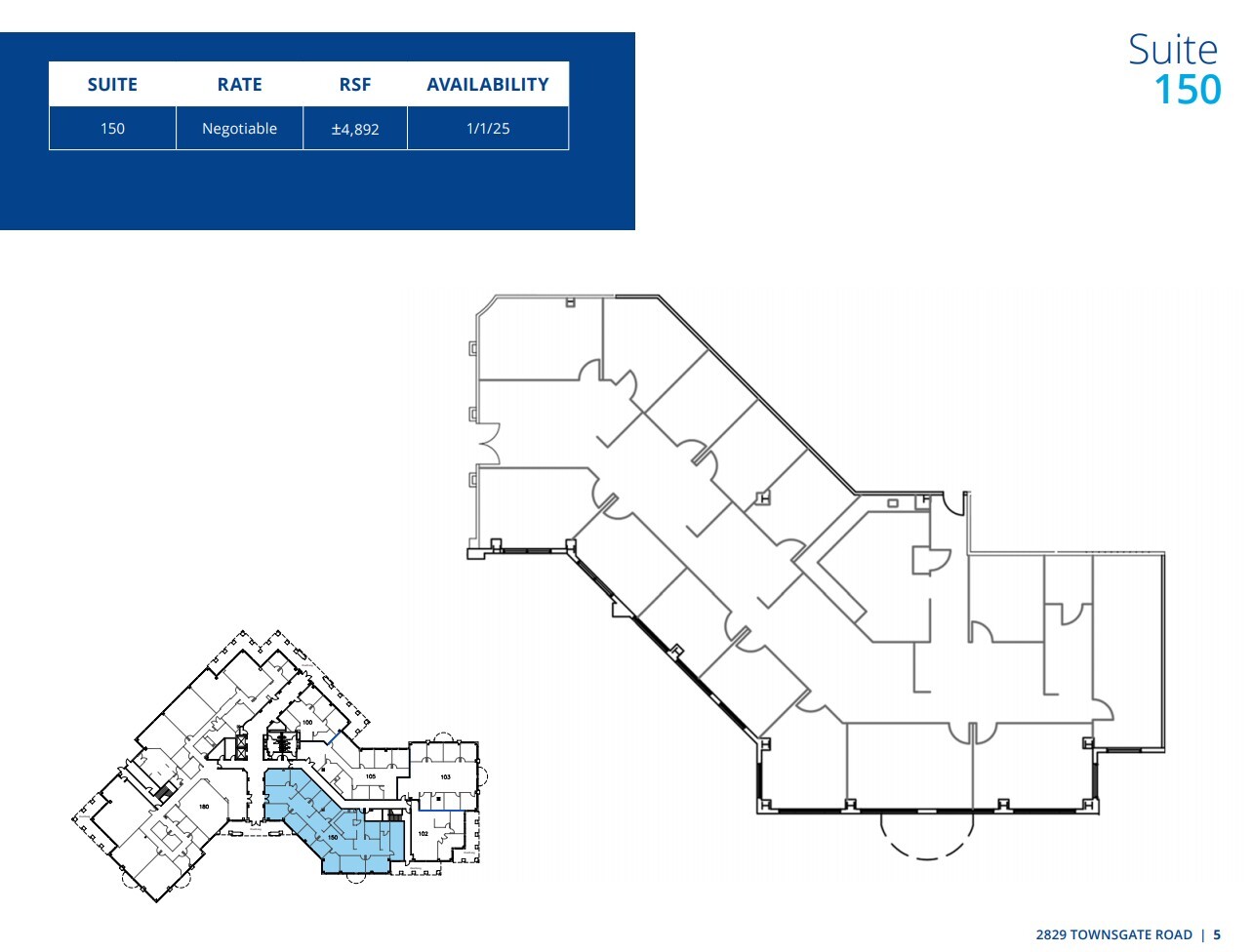 2829 Townsgate Rd, Westlake Village, CA à louer Plan d’étage– Image 1 sur 1