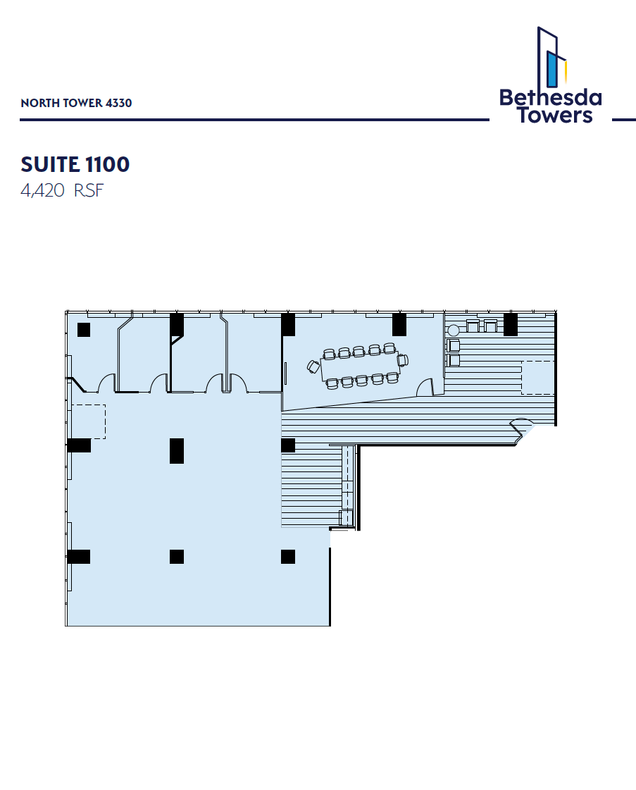 4340 East-West Hwy, Bethesda, MD à louer Plan d’étage– Image 1 sur 1