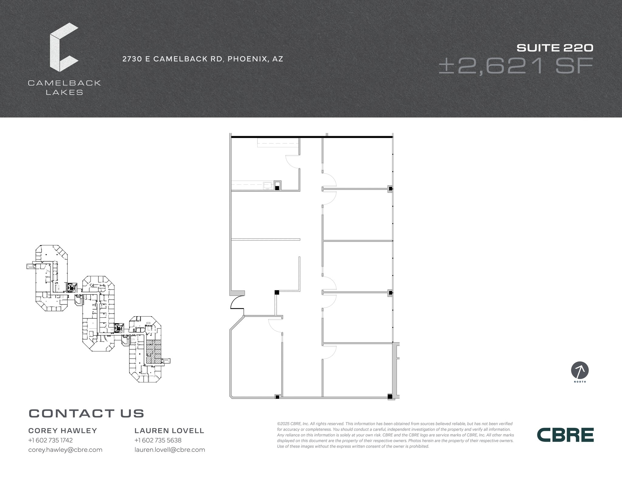 2850 E Camelback Rd, Phoenix, AZ à louer Plan de site– Image 1 sur 2