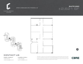 2850 E Camelback Rd, Phoenix, AZ à louer Plan de site– Image 1 sur 2