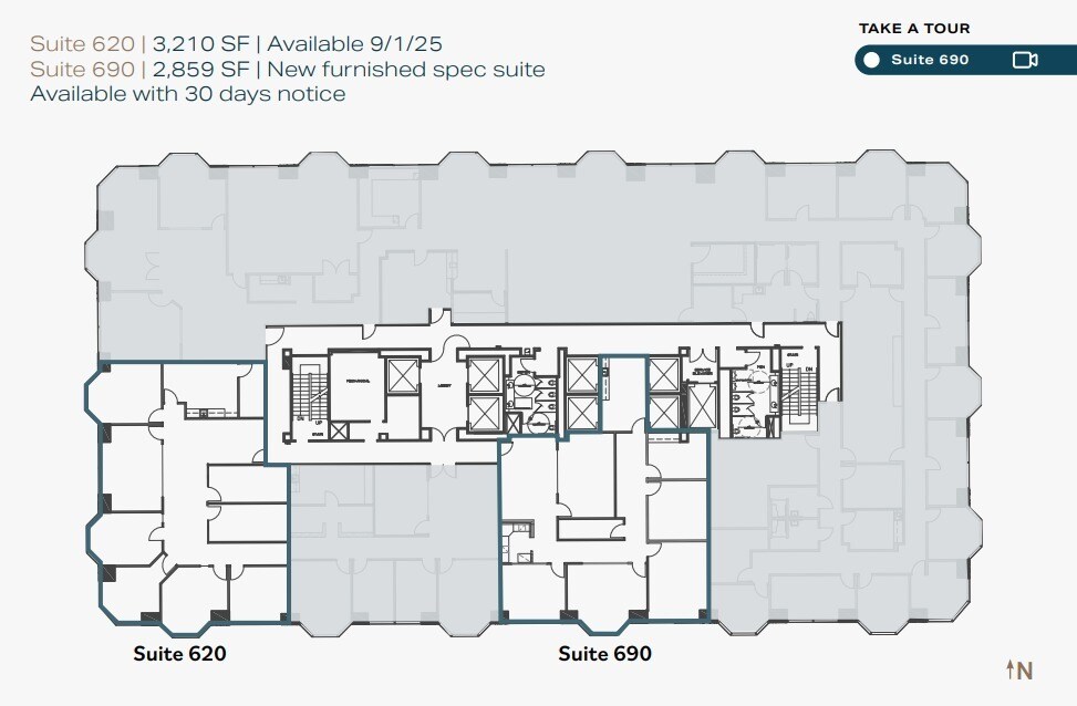 550 W C St, San Diego, CA à louer Plan d’étage– Image 1 sur 1