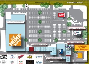 725 W Warner Rd, Tempe, AZ à louer Plan de site– Image 1 sur 1