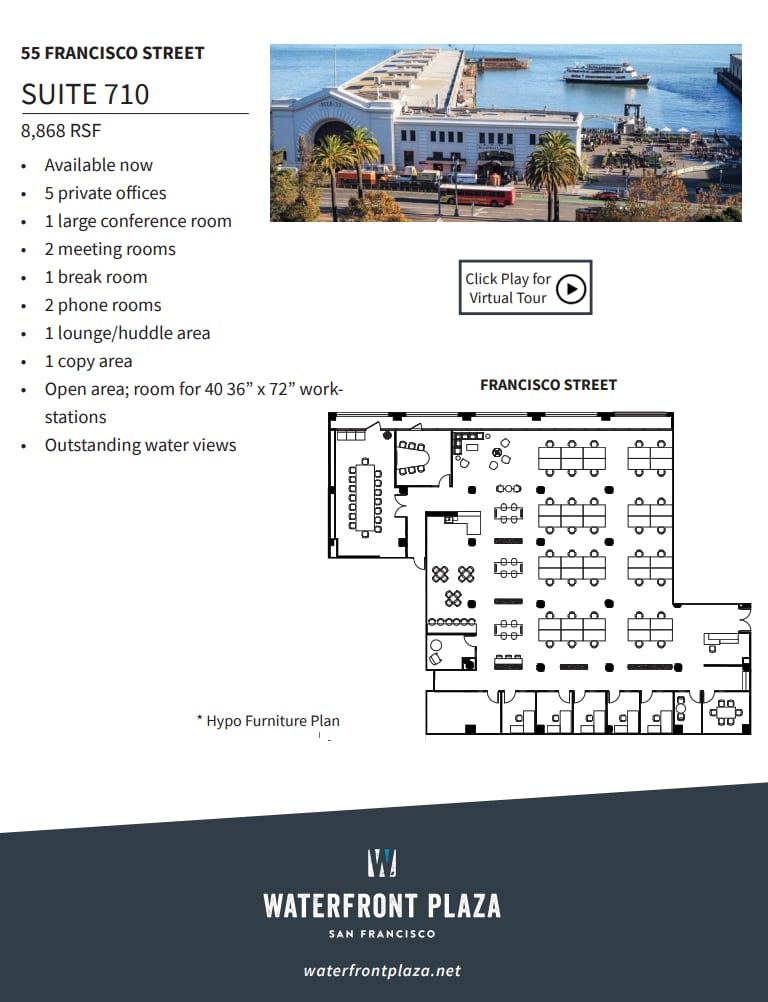 1700 Montgomery St, San Francisco, CA à louer Plan d’étage– Image 1 sur 1