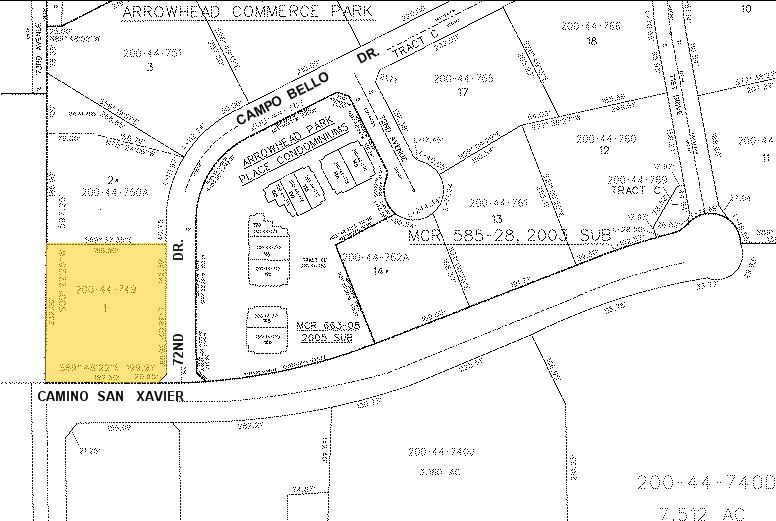 17218 N 72nd Dr, Glendale, AZ à louer - Plan cadastral – Image 2 sur 10