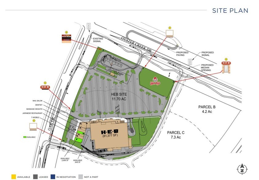 90 Oak Dr, Lake Jackson, TX à louer - Plan de site – Image 2 sur 2