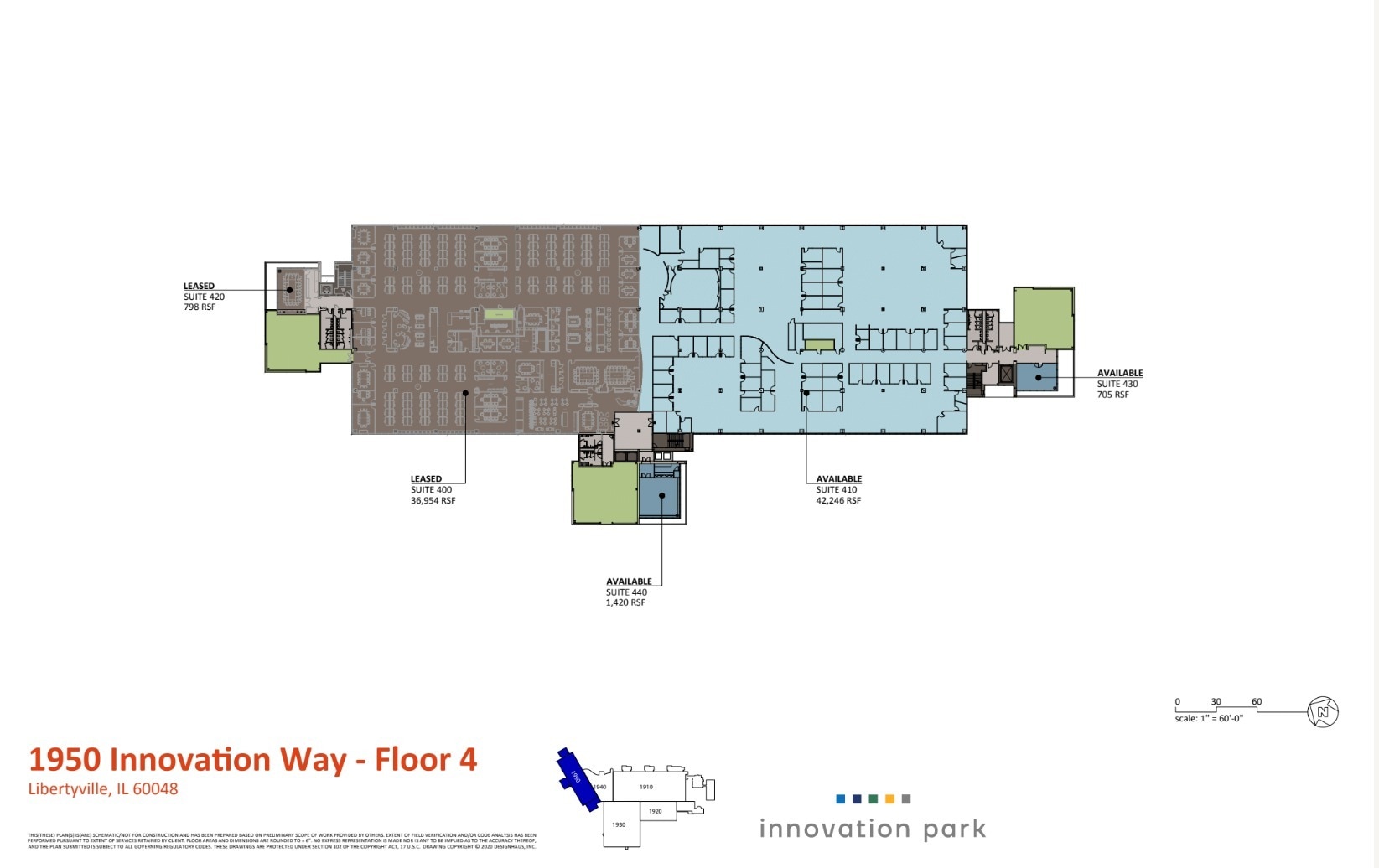 1950 Innovation Way, Libertyville, IL à louer Plan d’étage– Image 1 sur 1