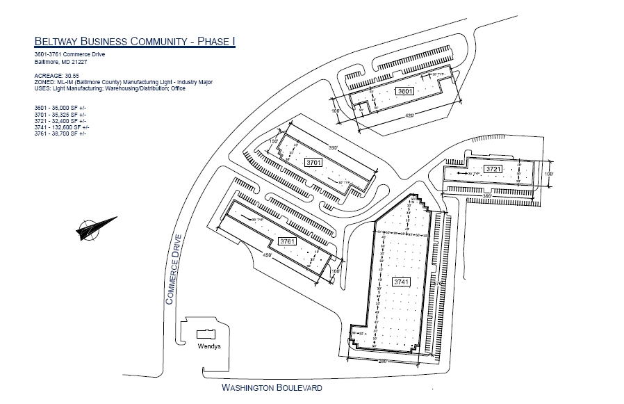 3700 Commerce Dr, Baltimore, MD à louer - Plan de site – Image 3 sur 5