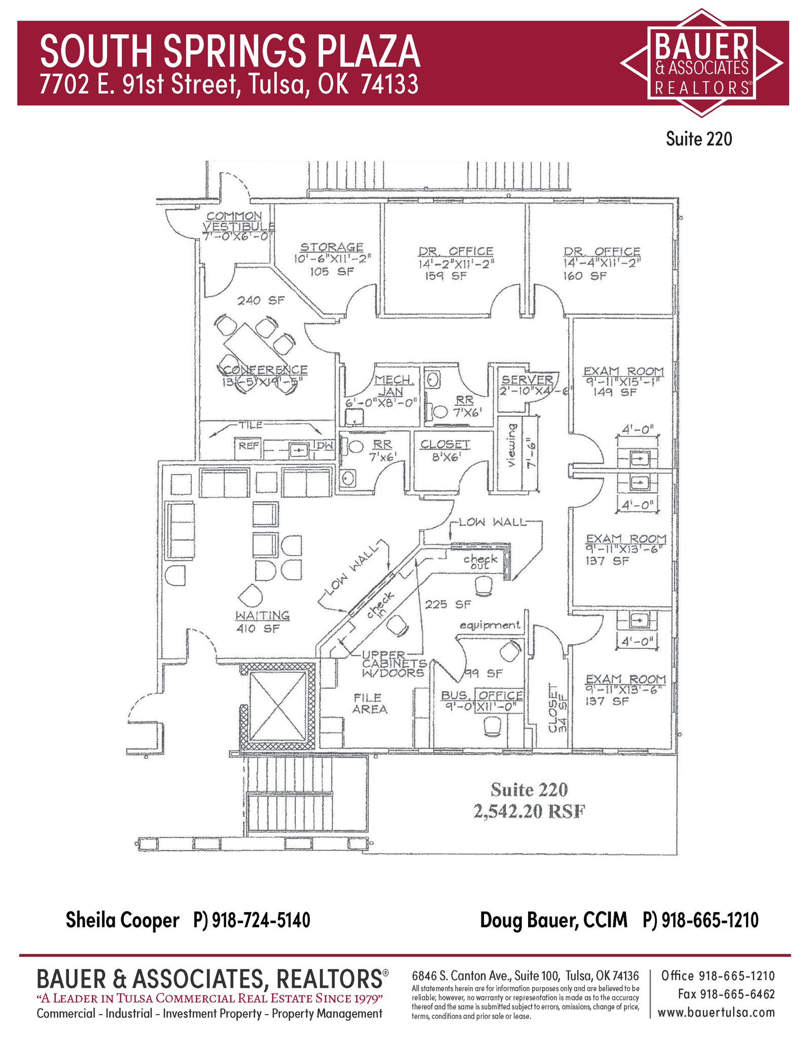 7702 E 91st St, Tulsa, OK à louer Plan d’étage– Image 1 sur 1