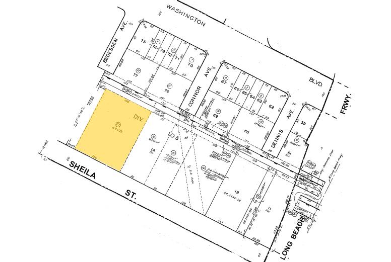 4609 Sheila St, Commerce, CA à louer - Plan cadastral – Image 2 sur 3