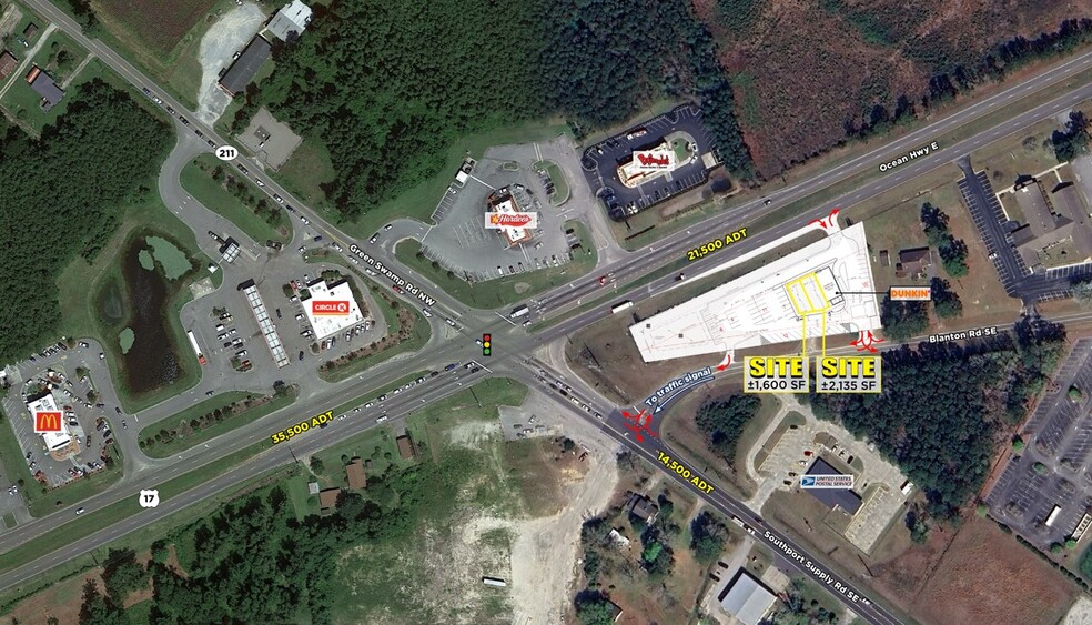 Ocean Hwy E & Southport Supply SE rd, Supply, NC à louer - Plan de site – Image 3 sur 3