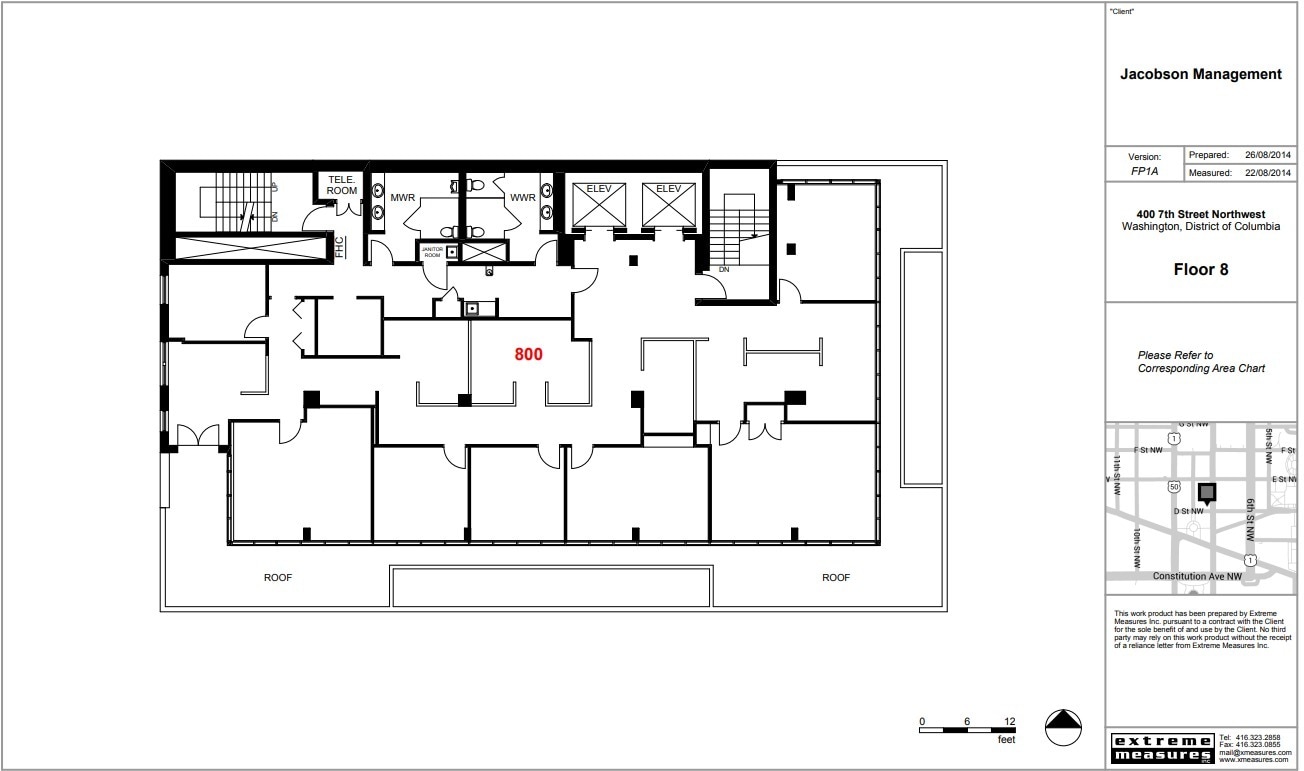 400 7th St NW, Washington, DC à louer Plan d’étage– Image 1 sur 1