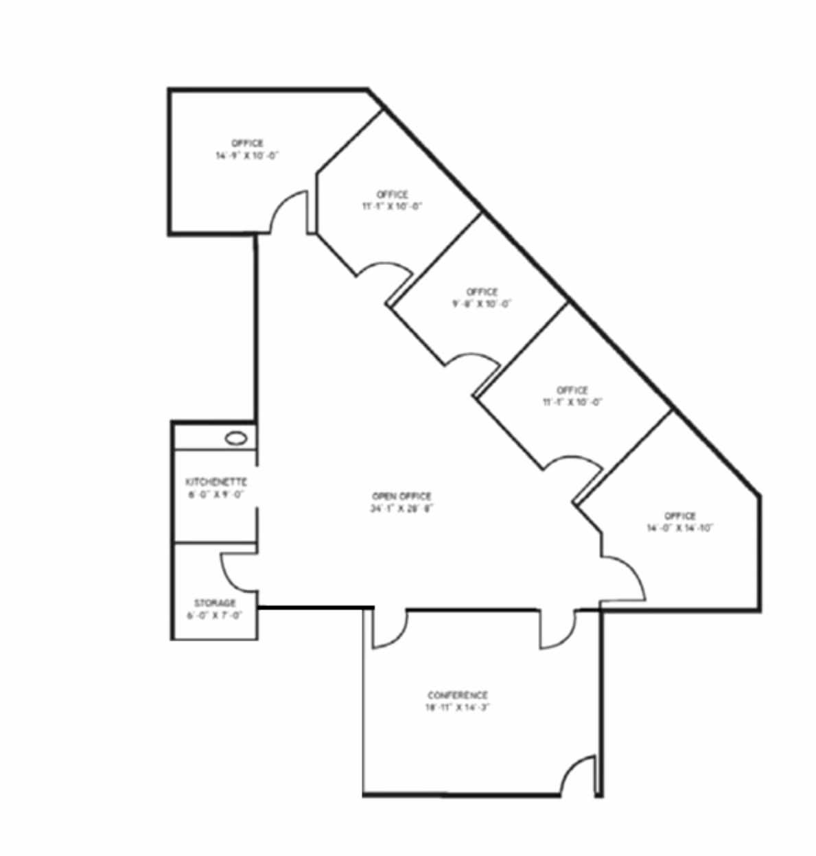 5820 Oberlin Dr, San Diego, CA à louer Plan d’étage– Image 1 sur 1