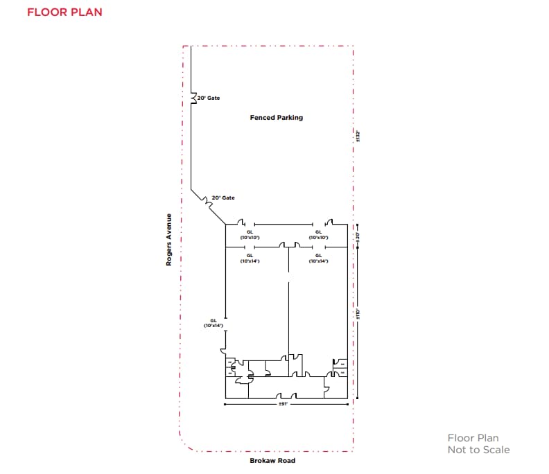 430-434 E Brokaw Rd, San Jose, CA à louer Plan d’étage– Image 1 sur 1