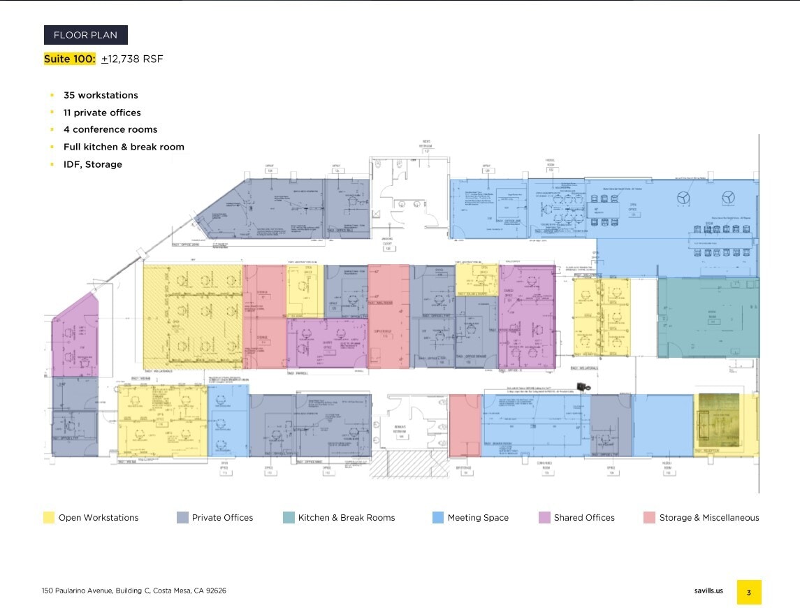 150 Paularino Ave, Costa Mesa, CA à louer Plan d’étage– Image 1 sur 1