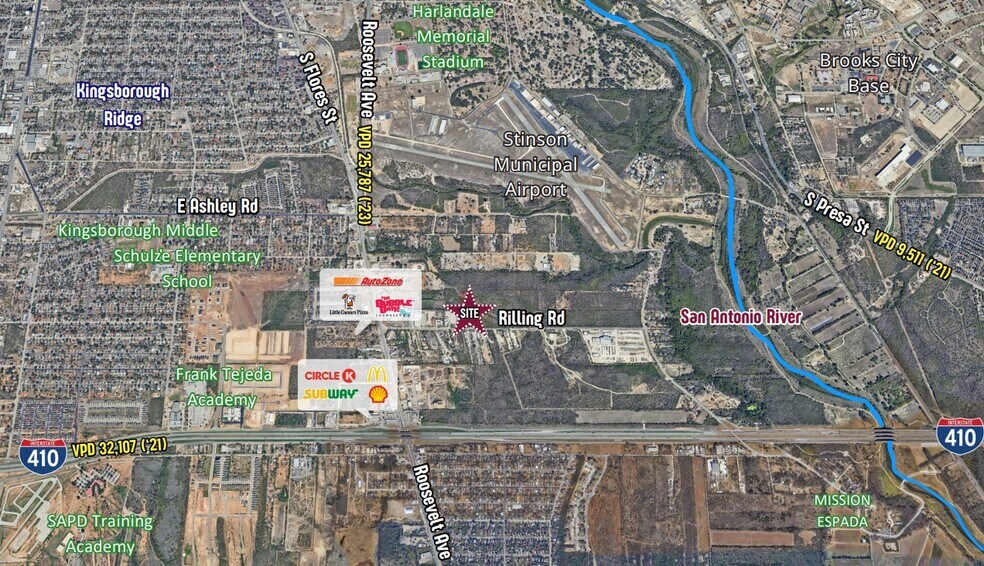 Rilling Rd, San Antonio, TX à vendre - Aérien – Image 2 sur 3