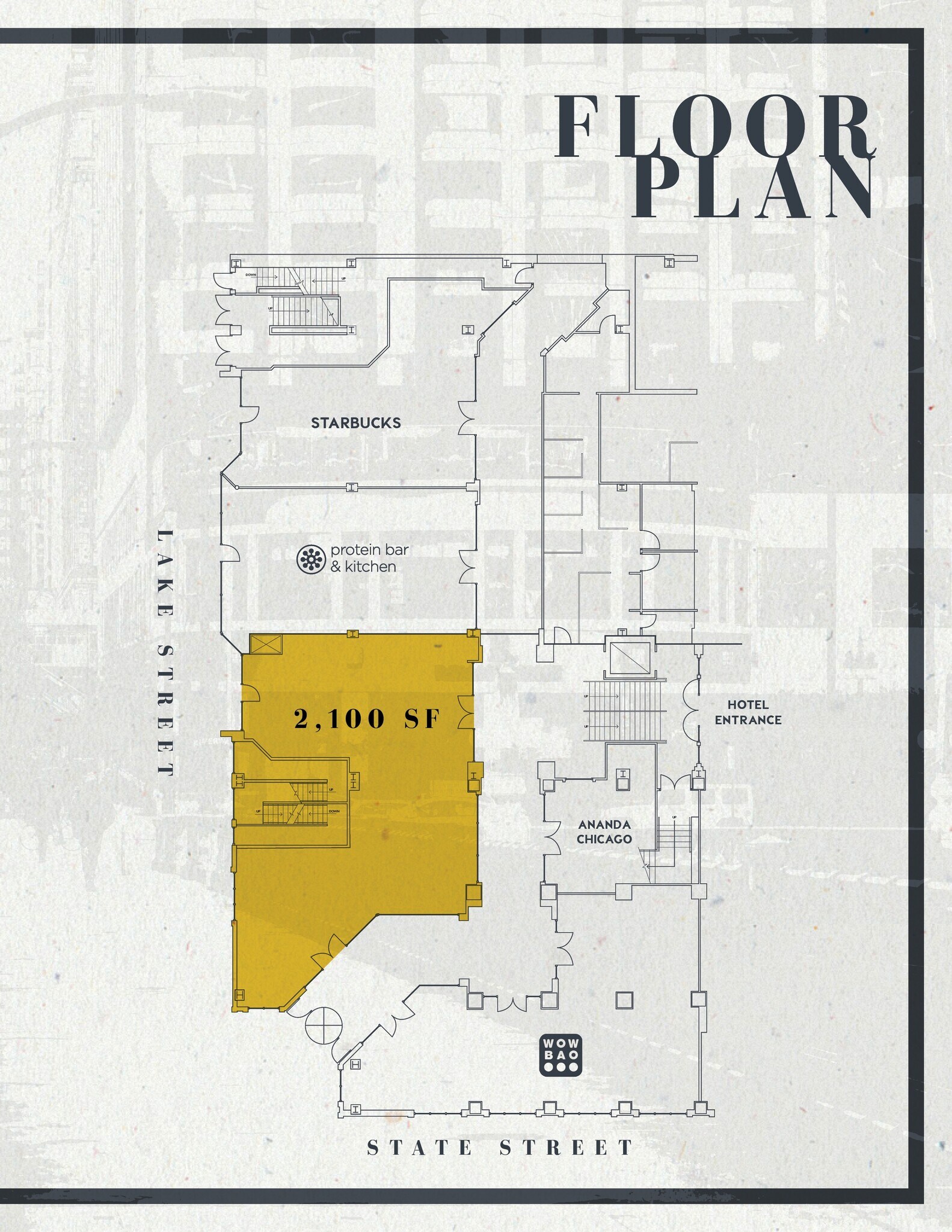 1 West Upper Wacker Drive, Chicago, IL à louer Plan d’étage– Image 1 sur 1