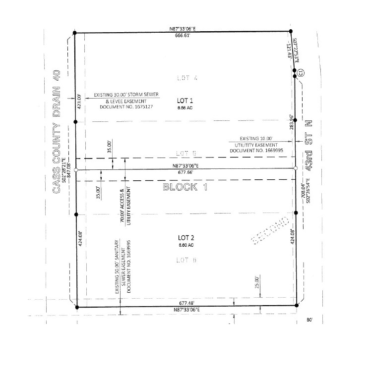 3034 43rd Street North, Fargo, ND à vendre Plan cadastral– Image 1 sur 4