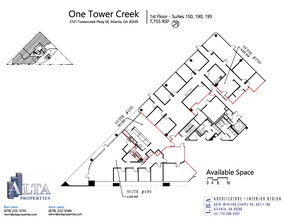 3101 Towercreek Pkwy SE, Atlanta, GA à louer Plan d’étage– Image 2 sur 2