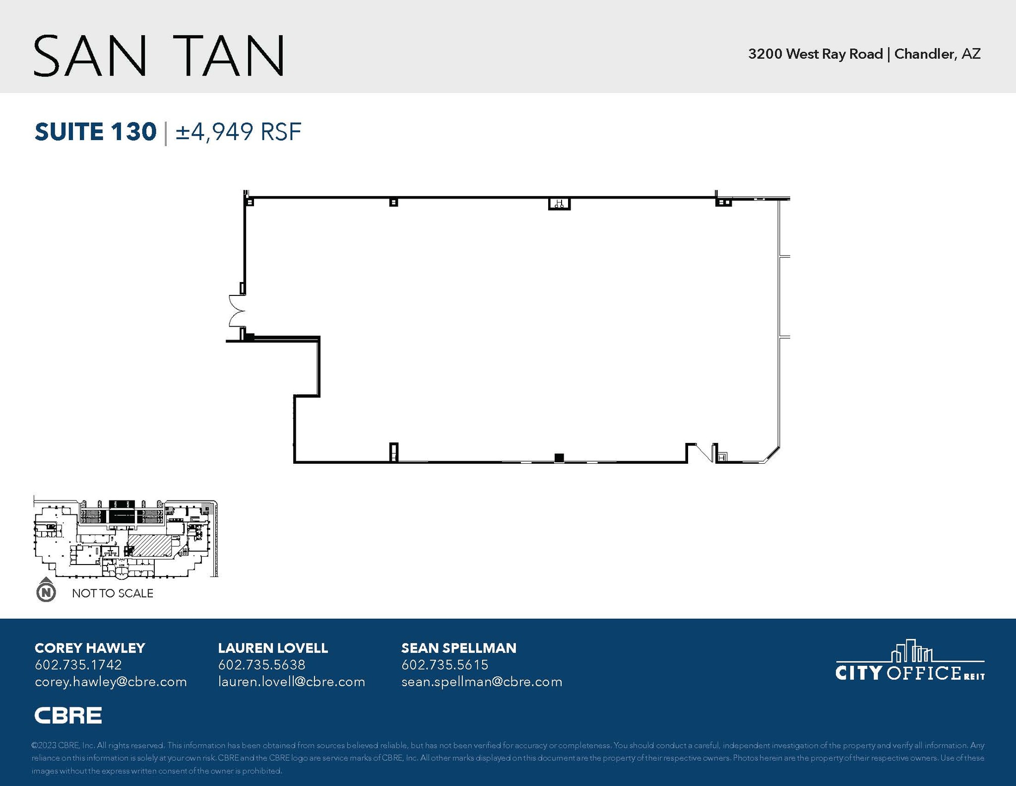 3200 W Ray Rd, Chandler, AZ à louer Plan d’étage– Image 1 sur 1