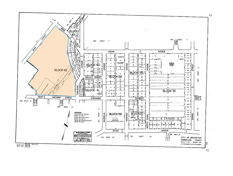 415 Bank St, Bridgeton, NJ à louer - Plan cadastral – Image 3 sur 3