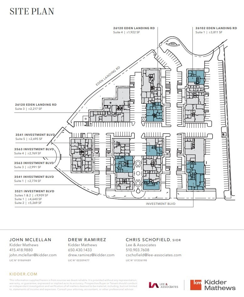 3583 Investment Blvd, Hayward, CA à louer Plan de site– Image 1 sur 2