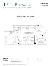 1 E Broward Blvd, Fort Lauderdale, FL à louer Plan d’étage– Image 1 sur 1