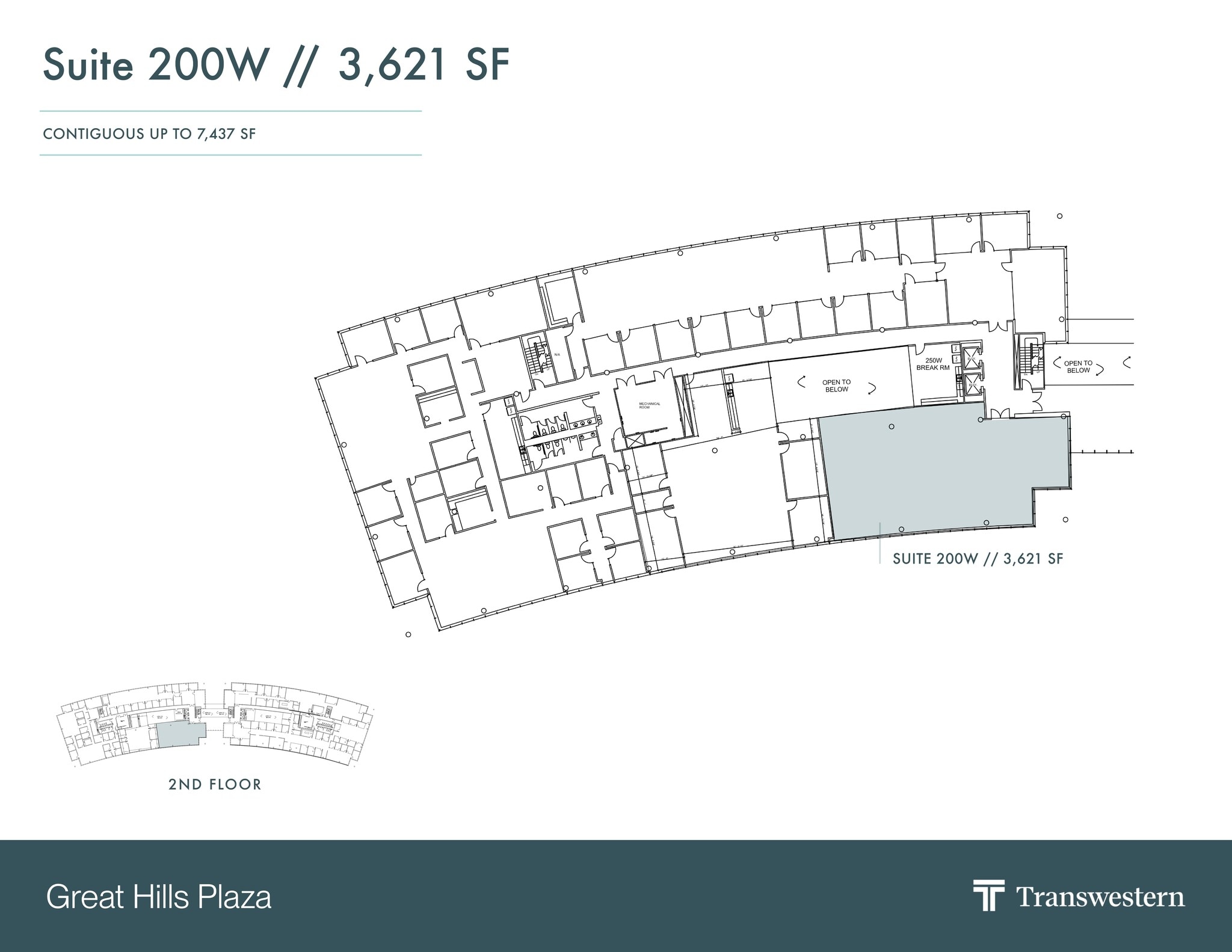 9600 Great Hills Trl, Austin, TX à louer Plan de site– Image 1 sur 1