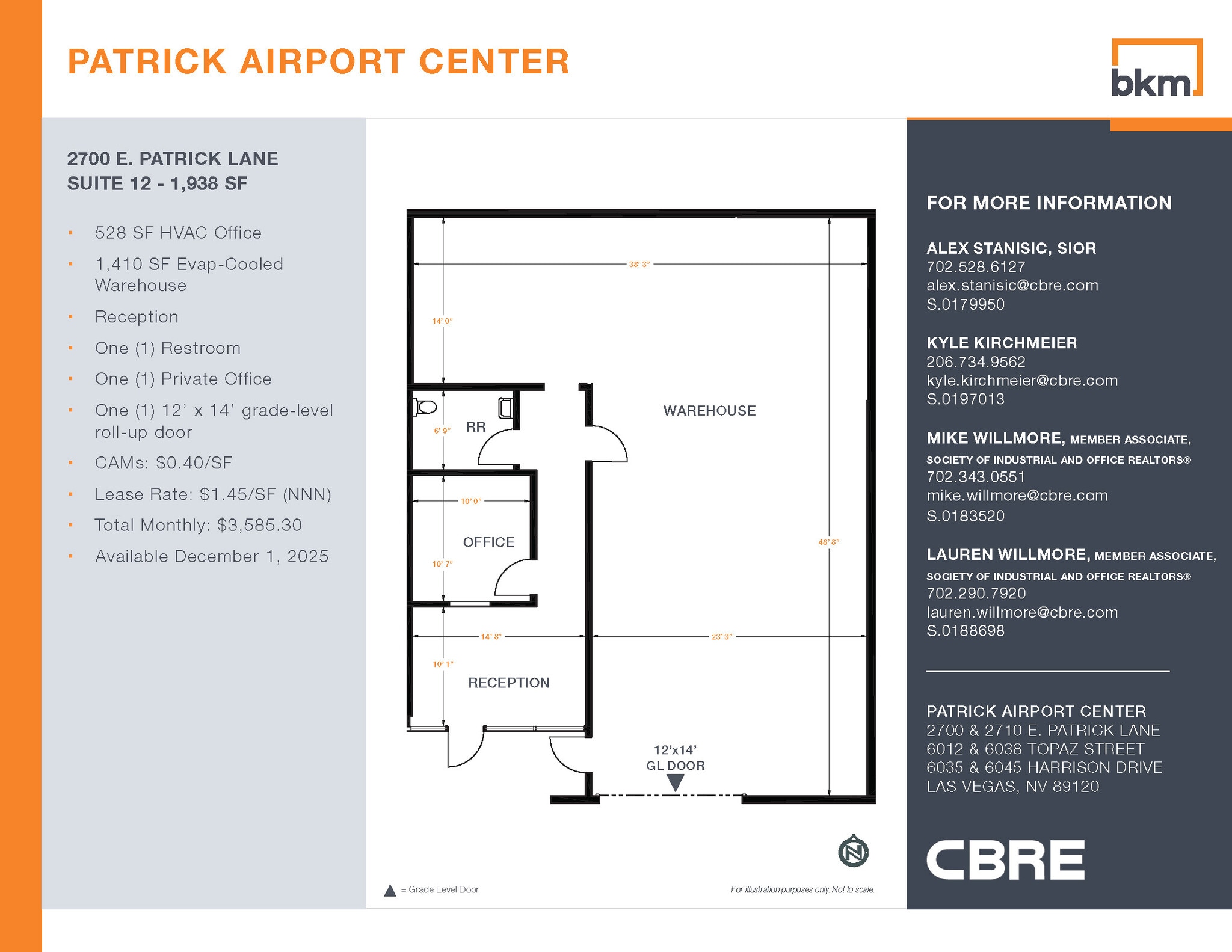 2700 E Patrick Ln, Las Vegas, NV à louer Plan d’étage– Image 1 sur 1