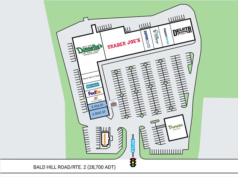 1000 Bald Hill Rd, Warwick, RI à louer - Plan de site – Image 3 sur 7