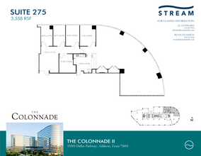 15301 N Dallas Pky, Addison, TX à louer Plan d’étage– Image 1 sur 1