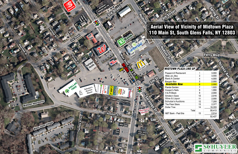 112 Main St, South Glens Falls, NY à louer - Aérien – Image 3 sur 4