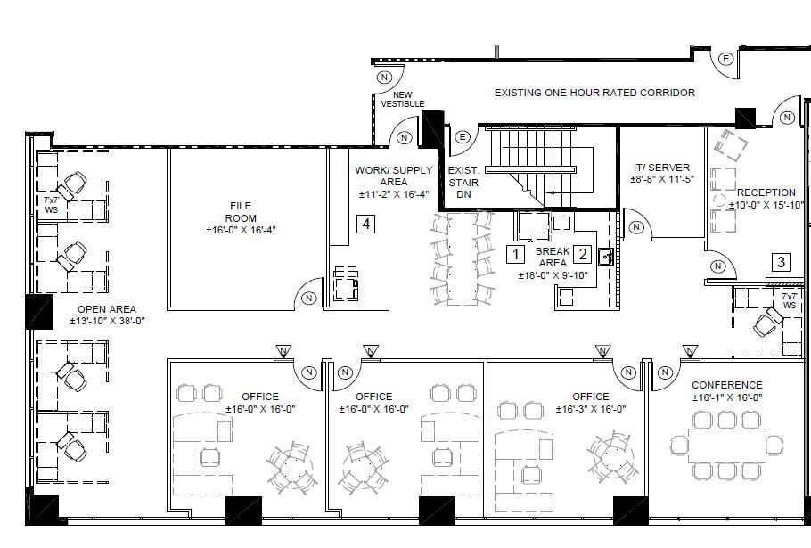 7676 Hazard Center Dr, San Diego, CA à louer Plan d’étage– Image 1 sur 1