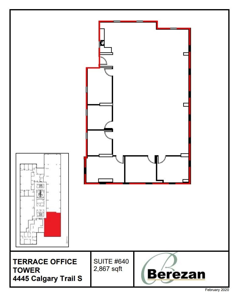 4445 Calgary Trl, Edmonton, AB à louer Plan d’étage– Image 1 sur 1