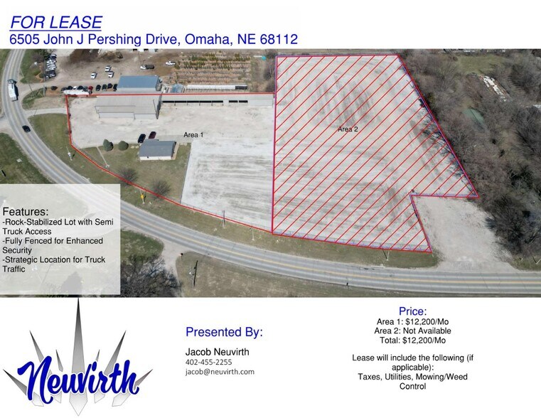 6505 John J Pershing Dr, Omaha, NE à louer - Aérien – Image 1 sur 24